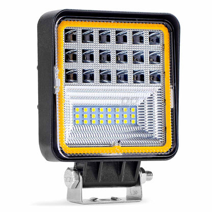 Proiector LED pentru Off-Road, ATV, SSV, cu functie de semnalizare, culoare 6500K, 3360 lm, tensiune 9 - 36V, dimensiuni 110 x 110 mm-0