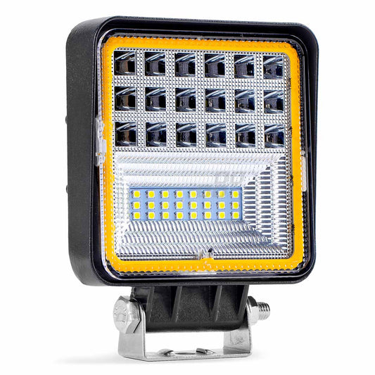 Proiector LED pentru Off-Road, ATV, SSV, cu functie de semnalizare, culoare 6500K, 3360 lm, tensiune 9 - 36V, dimensiuni 110 x 110 mm-0
