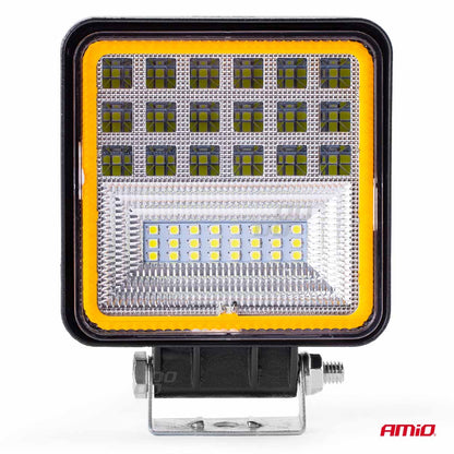 Proiector LED pentru Off-Road, ATV, SSV, cu functie de semnalizare, culoare 6500K, 3360 lm, tensiune 9 - 36V, dimensiuni 110 x 110 mm-4