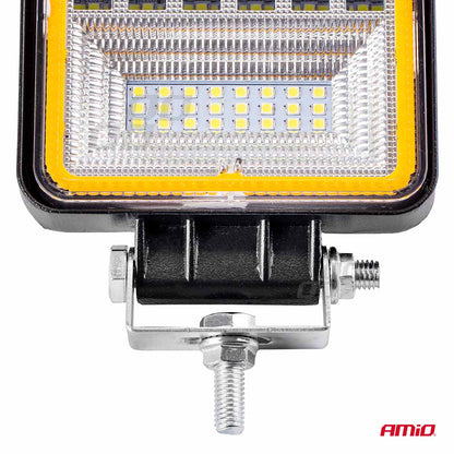 Proiector LED pentru Off-Road, ATV, SSV, cu functie de semnalizare, culoare 6500K, 3360 lm, tensiune 9 - 36V, dimensiuni 110 x 110 mm-6