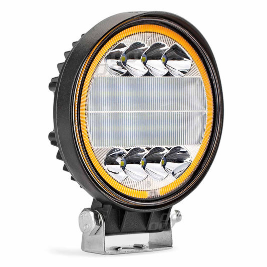 Proiector LED pentru Off-Road, ATV, SSV, cu functie de semnalizare, culoare 6500K, 3360 lm, tensiune 9 - 36V, diametru Ø110 mm-0