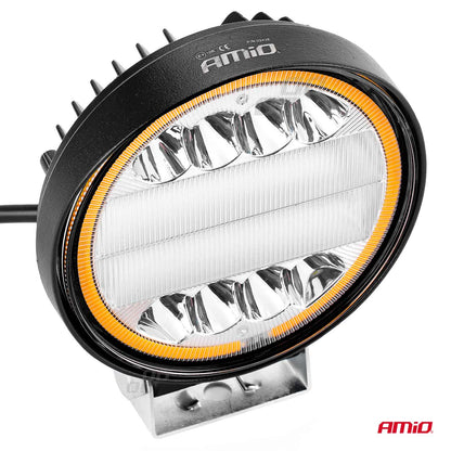 Proiector LED pentru Off-Road, ATV, SSV, cu functie de semnalizare, culoare 6500K, 3360 lm, tensiune 9 - 36V, diametru Ø110 mm-3