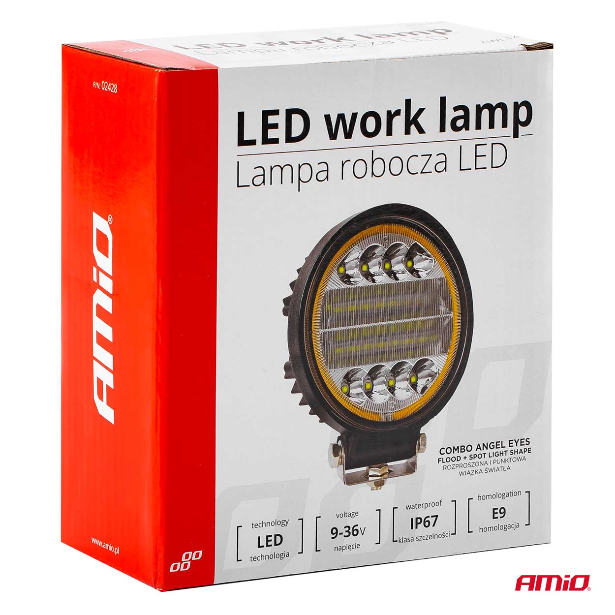 Proiector LED pentru Off-Road, ATV, SSV, cu functie de semnalizare, culoare 6500K, 3360 lm, tensiune 9 - 36V, diametru Ø110 mm-8