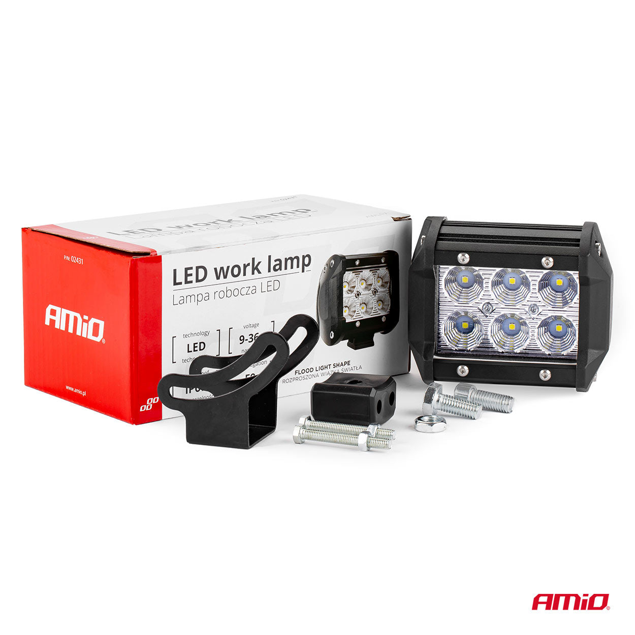 Proiector LED pentru Off-Road, ATV, SSV,  culoare 6500K, 1440 lm, tensiune 9 - 36V, dimensiune 95 x 77 mm-11