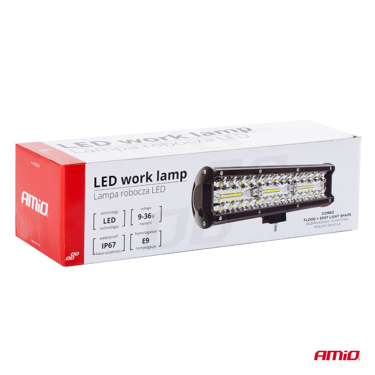 Proiector LED pentru Off-Road, ATV, SSV, culoare 6500K, 4800 lm, tensiune 9 - 36V, dimensiuni 240 x 74 mm-11