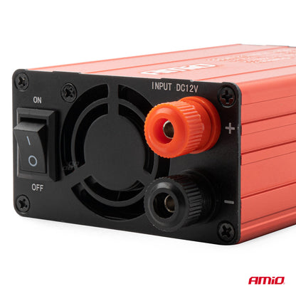 Convertor de tensiune 12V -> 220V, 300W/600W, 2 x USB 5V-2