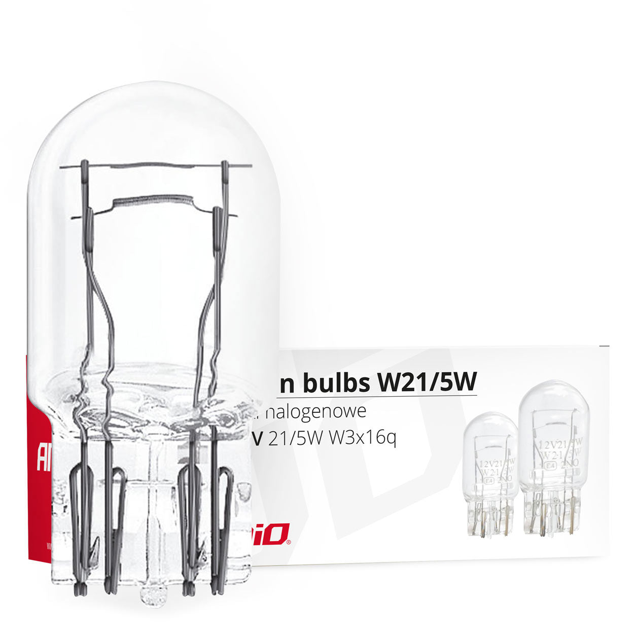 Set 10 becuri cu halogen T20, W21 / 5W, W3x16q-0