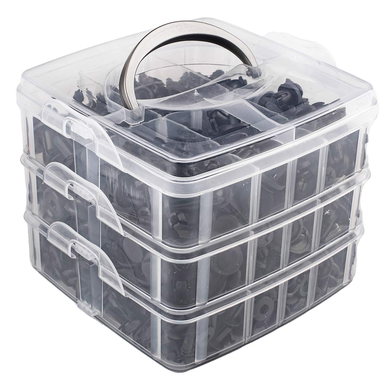 Set cleme - clipsuri reconditionare auto, 620 piese, diferite modele-0