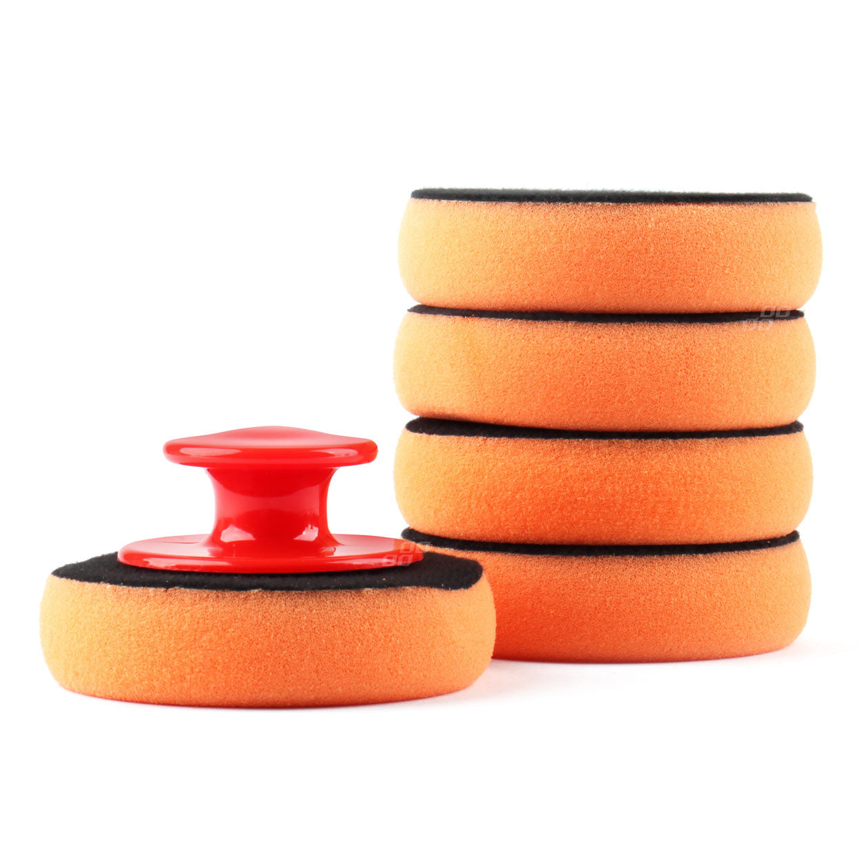 Set bureti pentru curatare, polisare si slefuire, 5 x 100 mm, cu maner-1