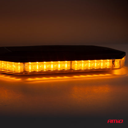Rampa luminoasa girofar, culoare Orange, alimentare 12/24V, 48 LED-uri, protectie IP56, montaj cu magnet-1
