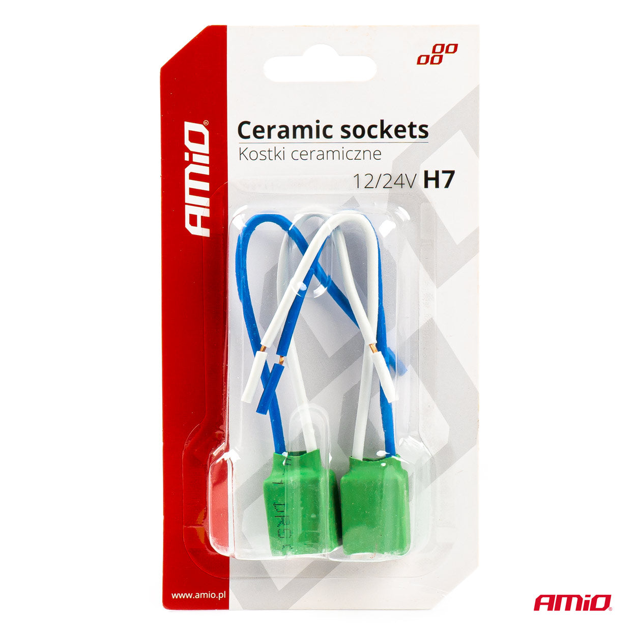 Set 2 mufe ceramice soclu H7, rezistente termic-2