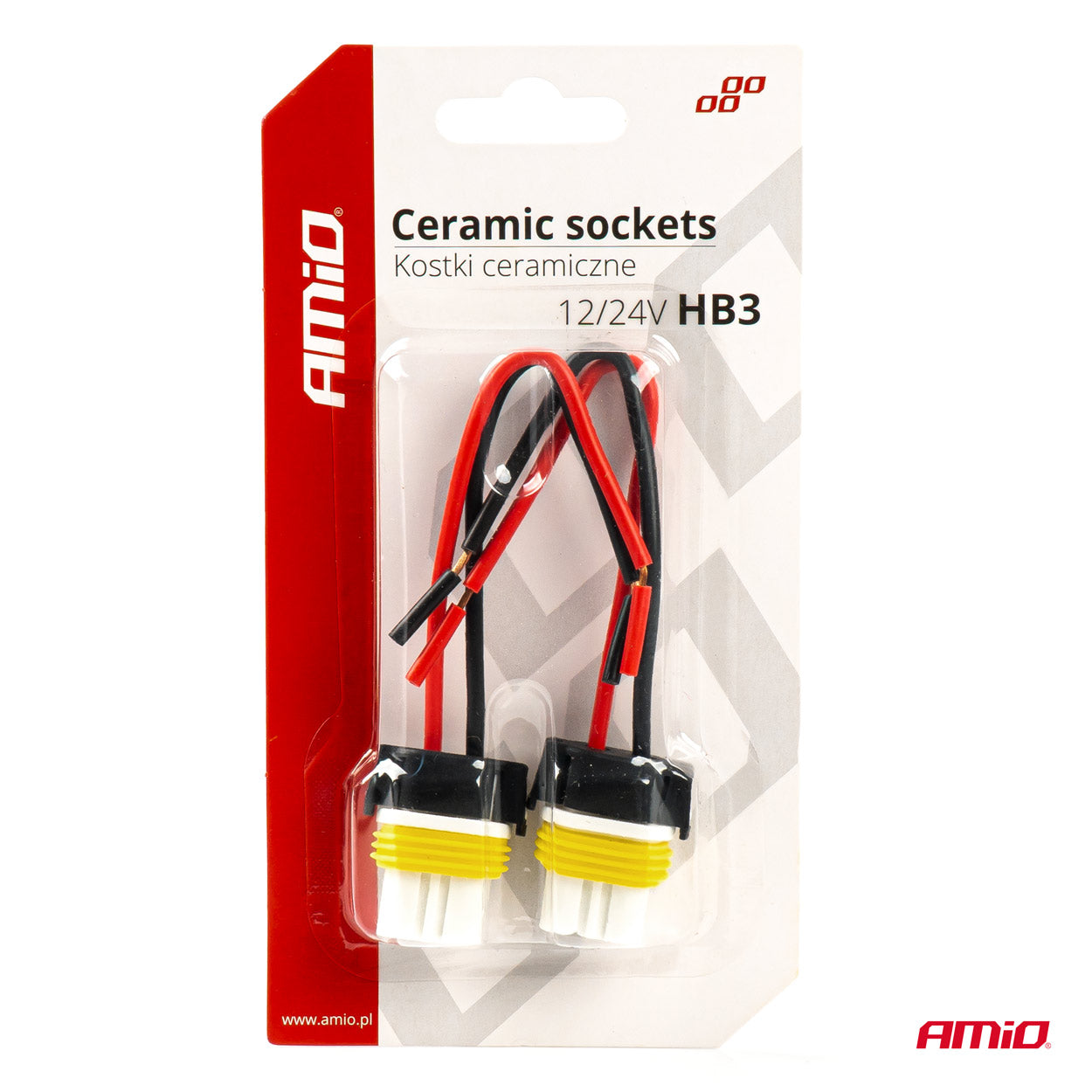 Set 2 mufe ceramice drepte, soclu HB3, 9005, rezistente termic-2