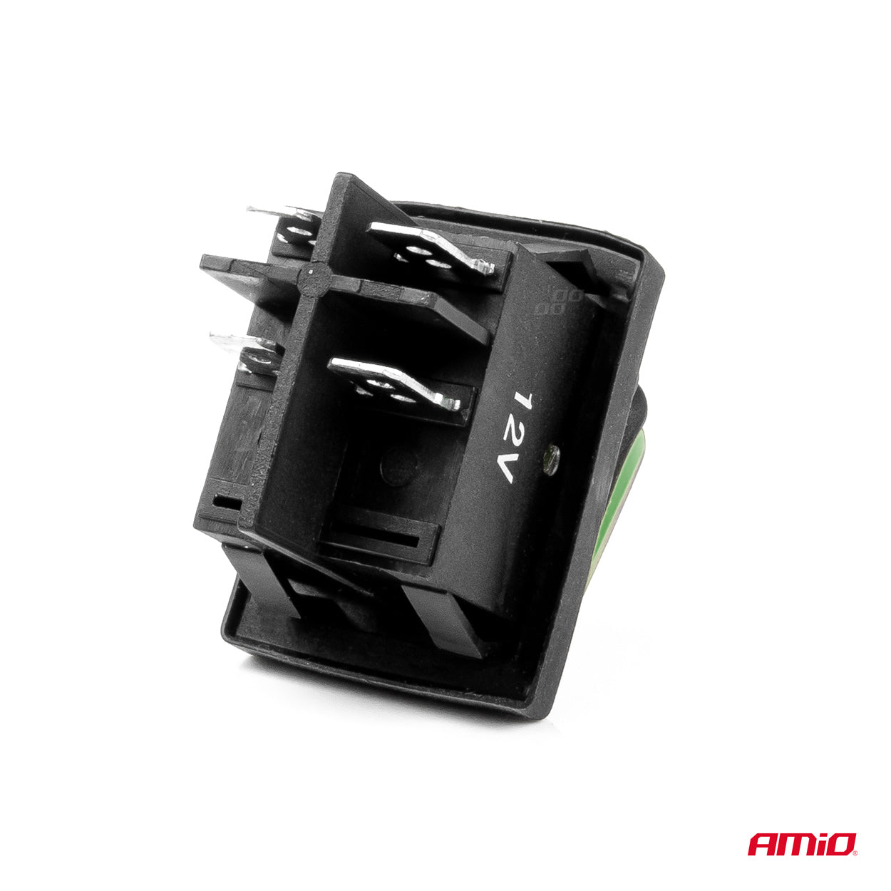 Intrerupator On/Off, 12/24V, dreptunghiular, waterproof, iluminat culoare Verde, destinatie auto, utilitare, Off-Road, ATV, SSV, QUAD-2