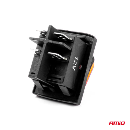 Intrerupator On/Off, 12/24V, dreptunghiular, waterproof, iluminat culoare Galben, destinatie auto, utilitare, Off-Road, ATV, SSV, QUAD-3