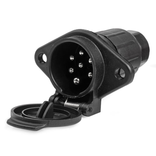 Priza remorca cu 7 PIN, Tip N, tensiune 24V, destinatie TIR, Camion-0
