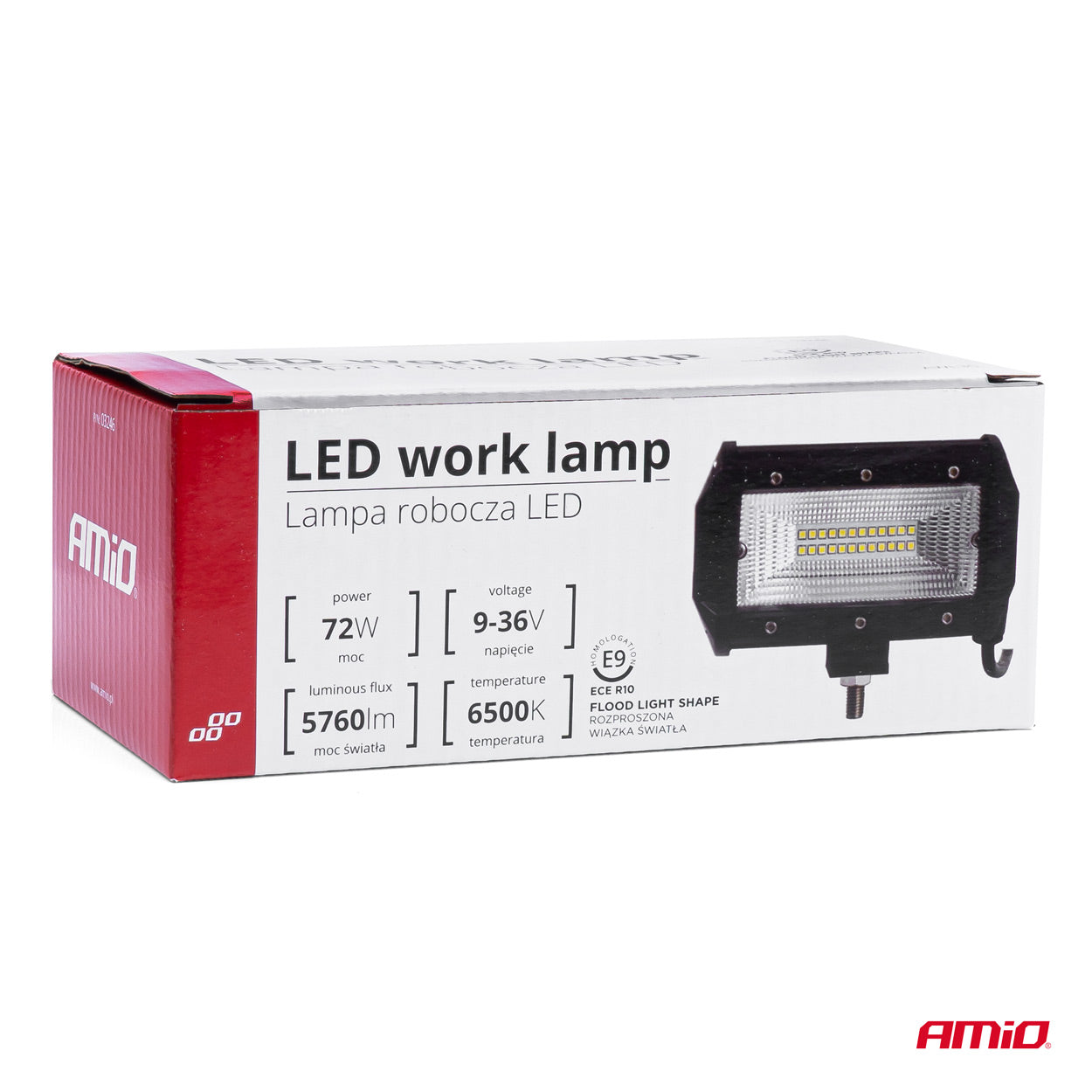 Proiector LED pentru Off-Road, ATV, SSV, putere 72W, culoare 6500K, tensiune 9-36V, dimensiuni 135 x 75 x 55 mm-3