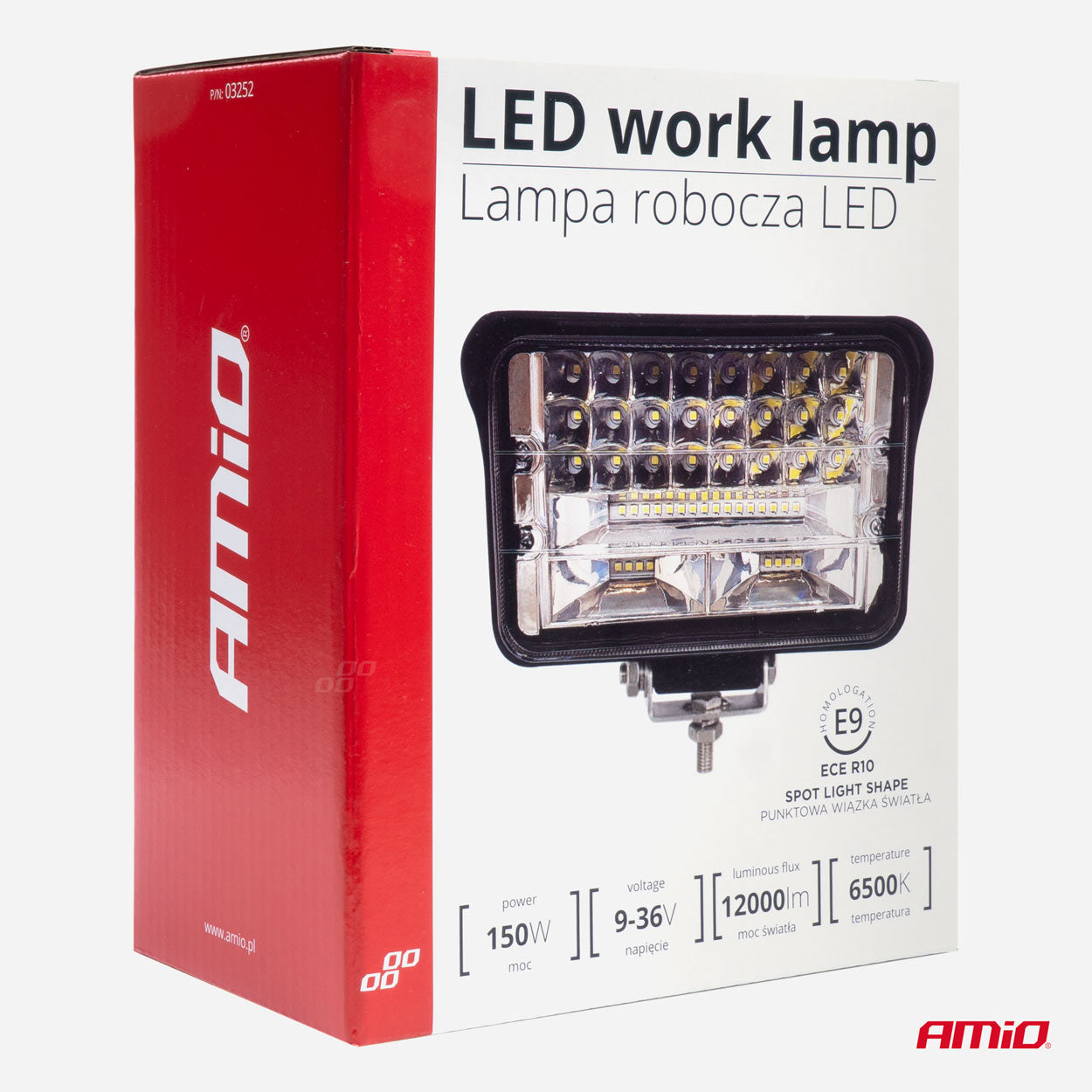 Proiector LED pentru Off-Road, ATV, SSV, putere 150W, culoare 6500K, tensiune 9-36V, dimensiuni 170 x 110 x 60 mm-4