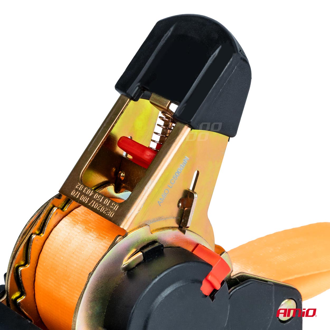 Chinga de asigurare marfa cu retractare automata, 1000kg, dimensiune 38mm x 4m, model S-TYPE, AVX-AM03320-1