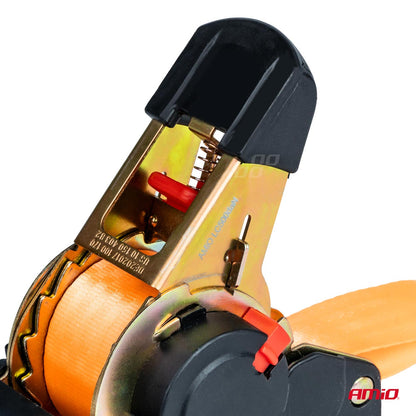 Chinga de asigurare marfa cu retractare automata, 1000kg, dimensiune 38mm x 4m, model S-TYPE, AVX-AM03320-1