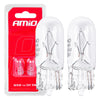 Set 2 becuri cu halogen, soclu T10, W5W, W2.1x9.5d, alimentare 12V-0