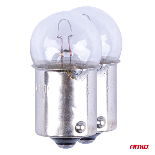 Set 2 becuri cu halogen, soclu R5W, BA15s, alimentare 12V-1