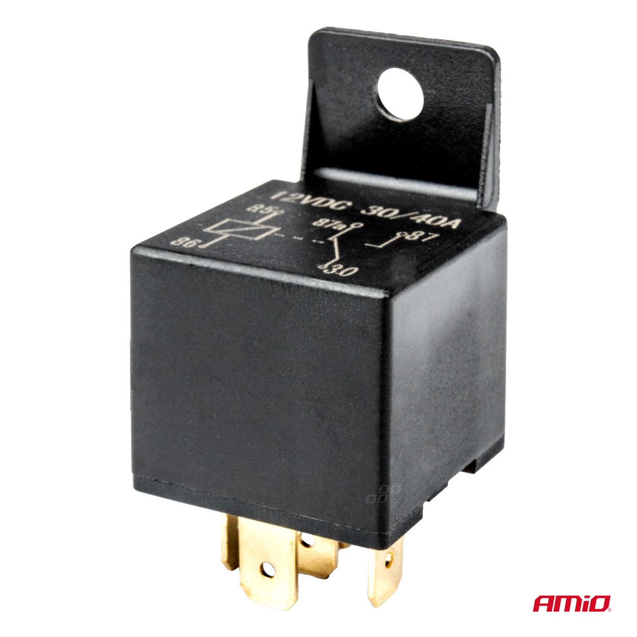Releu auto cu 5 pini, 12V, 40A + Mufa releu cu cabluri-3