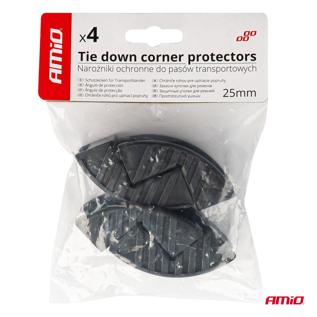 Set 4 x Coltare de protectie pentru curele de asigurare marfa de 25mm, AVX-AM03573-3
