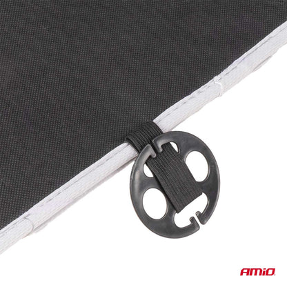 Husa scaun auto cu bile de masaj si suport lombar, dimensiuni 110 x 46 cm, culoare Gri-4
