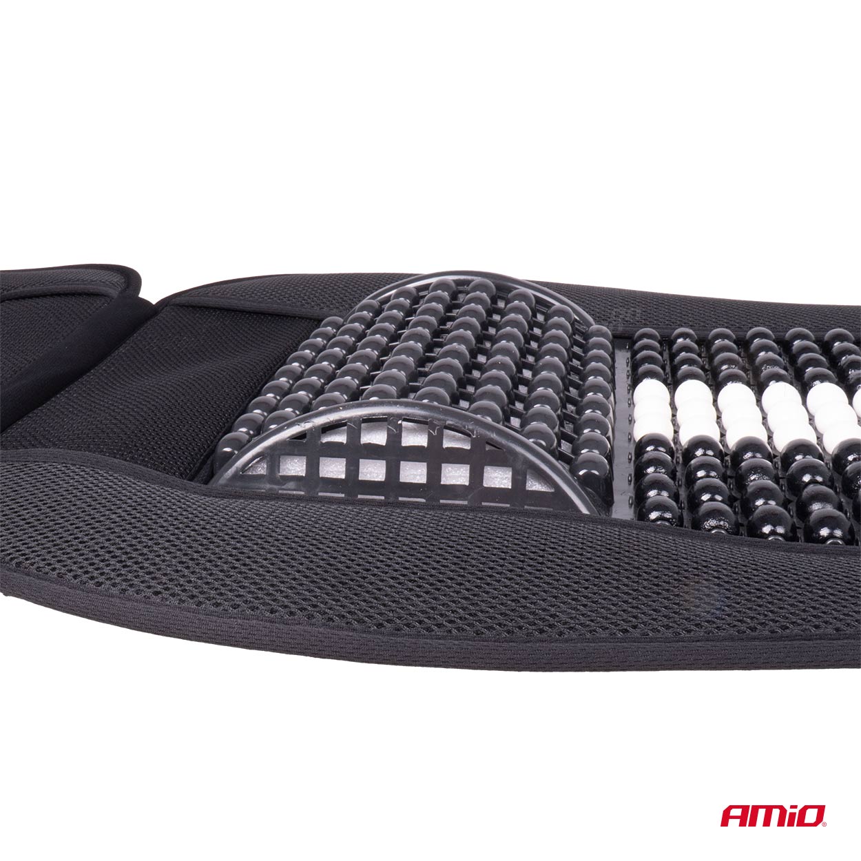 Husa scaun auto cu bile de masaj, suport lombar si tetiera, dimensiuni 131 x 46 cm, culoare Neagra-6