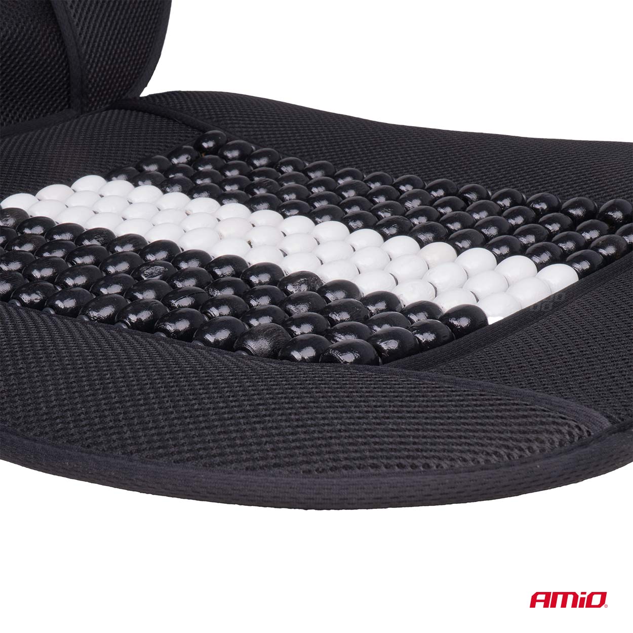 Husa scaun auto cu bile de masaj, suport lombar si tetiera, dimensiuni 131 x 46 cm, culoare Neagra-9