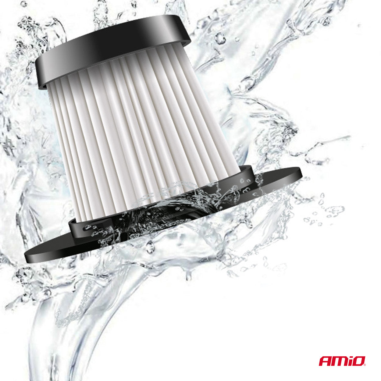 Aspirator Auto PREMIUM, fara sac, cu filtru HEPA, alimentare 12V, putere 60W, vacuum 5kPa-6