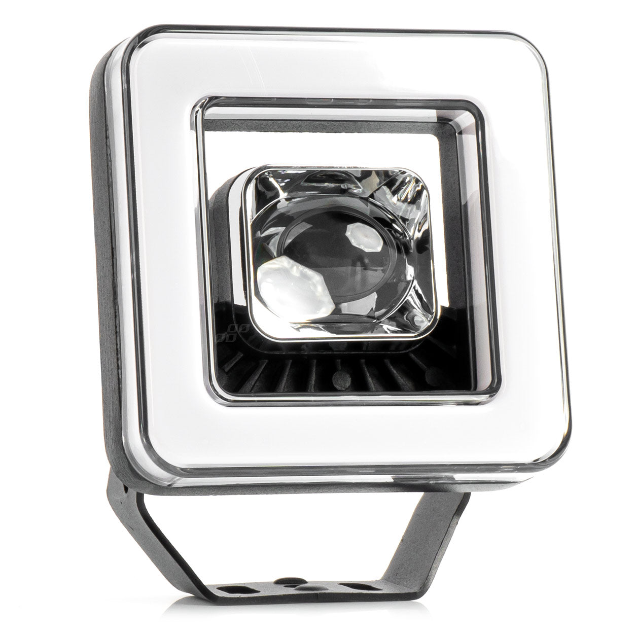Proiector LED cu Angel Eye model AWL57, pozitie, semnalizare, faza lunga/scurta, pentru Off-Road, ATV, SSV, putere 45W, 8000lm, tensiune 9-36V, dimensiuni 114,5 x 114,5 x 51 mm-0
