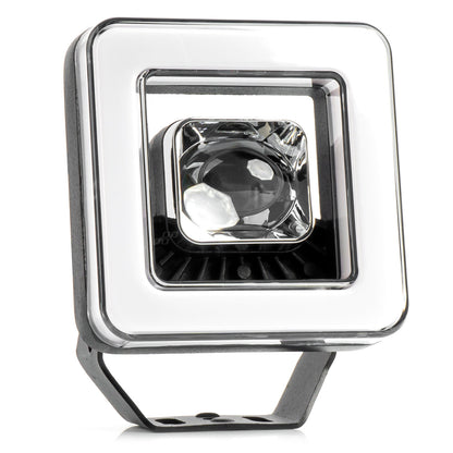 Proiector LED cu Angel Eye model AWL57, pozitie, semnalizare, faza lunga/scurta, pentru Off-Road, ATV, SSV, putere 45W, 8000lm, tensiune 9-36V, dimensiuni 114,5 x 114,5 x 51 mm-0