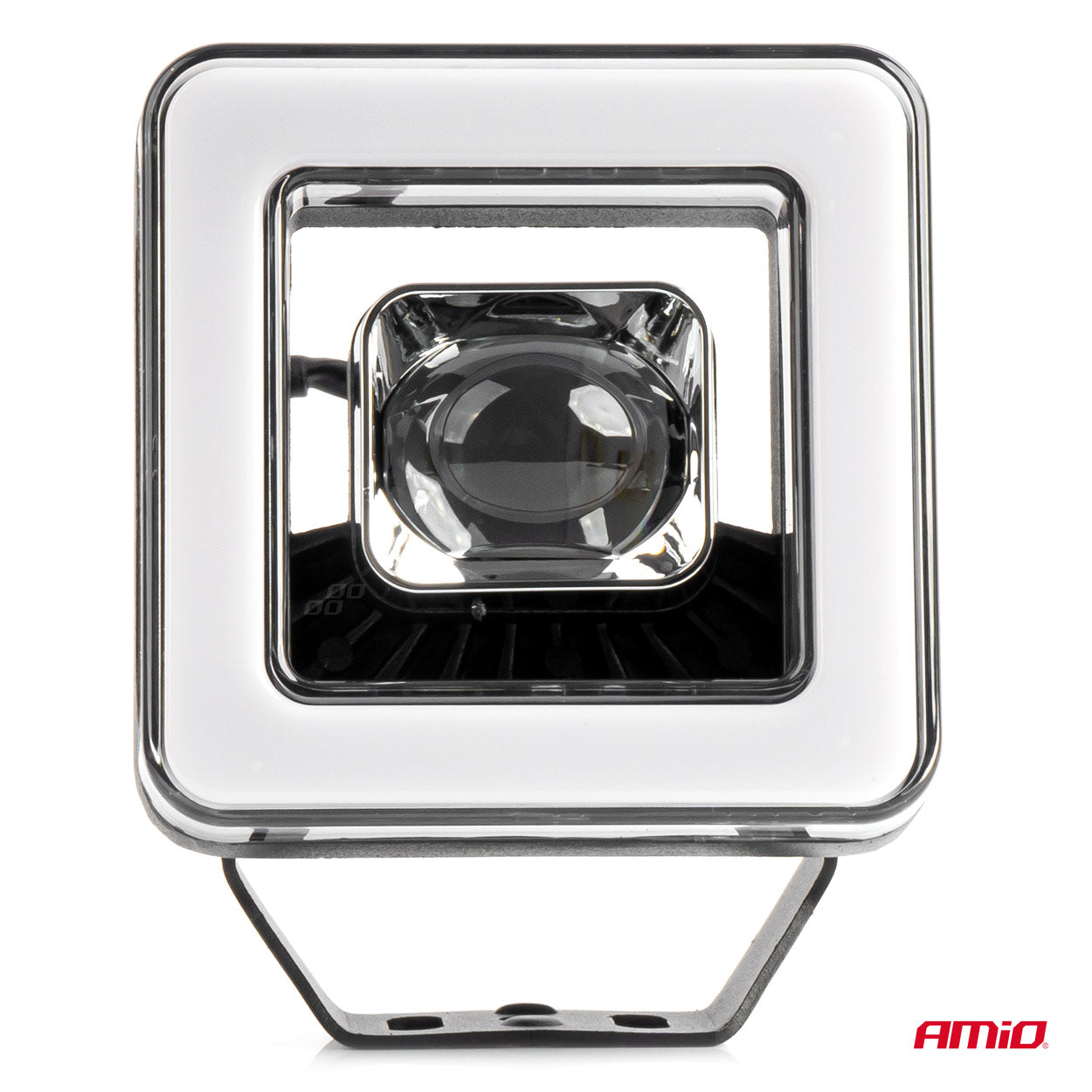 Proiector LED cu Angel Eye model AWL57, pozitie, semnalizare, faza lunga/scurta, pentru Off-Road, ATV, SSV, putere 45W, 8000lm, tensiune 9-36V, dimensiuni 114,5 x 114,5 x 51 mm-5
