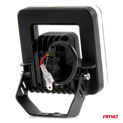 Proiector LED cu Angel Eye model AWL57, pozitie, semnalizare, faza lunga/scurta, pentru Off-Road, ATV, SSV, putere 45W, 8000lm, tensiune 9-36V, dimensiuni 114,5 x 114,5 x 51 mm-6