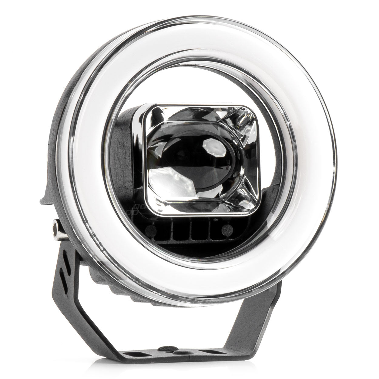 Proiector LED cu Angel Eye model AWL58, pozitie, semnalizare, faza lunga/scurta, pentru Off-Road, ATV, SSV, putere 45W, 8000lm, tensiune 9-36V, dimensiuni 114,5 x 114,5 x 52 mm-0