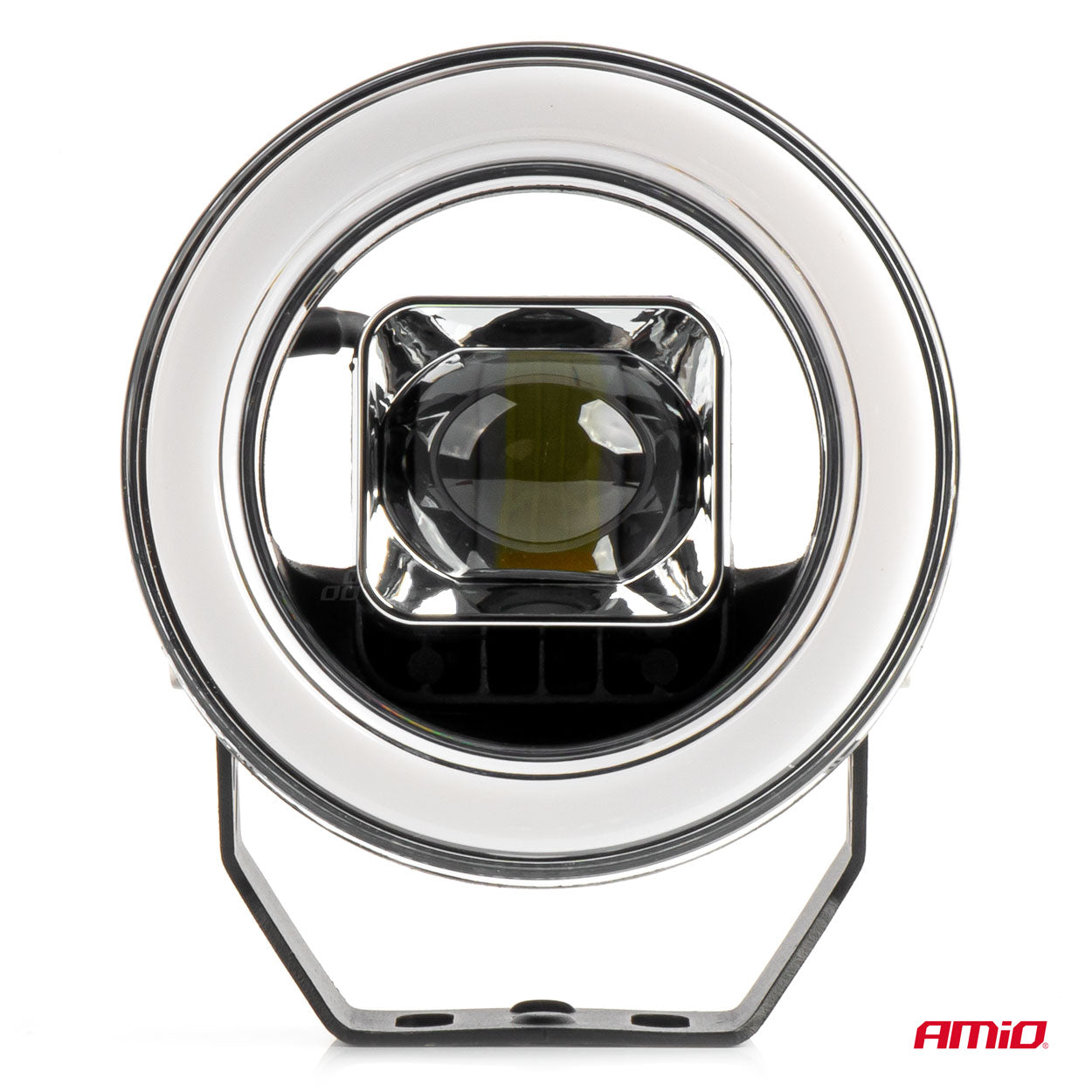 Proiector LED cu Angel Eye model AWL58, pozitie, semnalizare, faza lunga/scurta, pentru Off-Road, ATV, SSV, putere 45W, 8000lm, tensiune 9-36V, dimensiuni 114,5 x 114,5 x 52 mm-5
