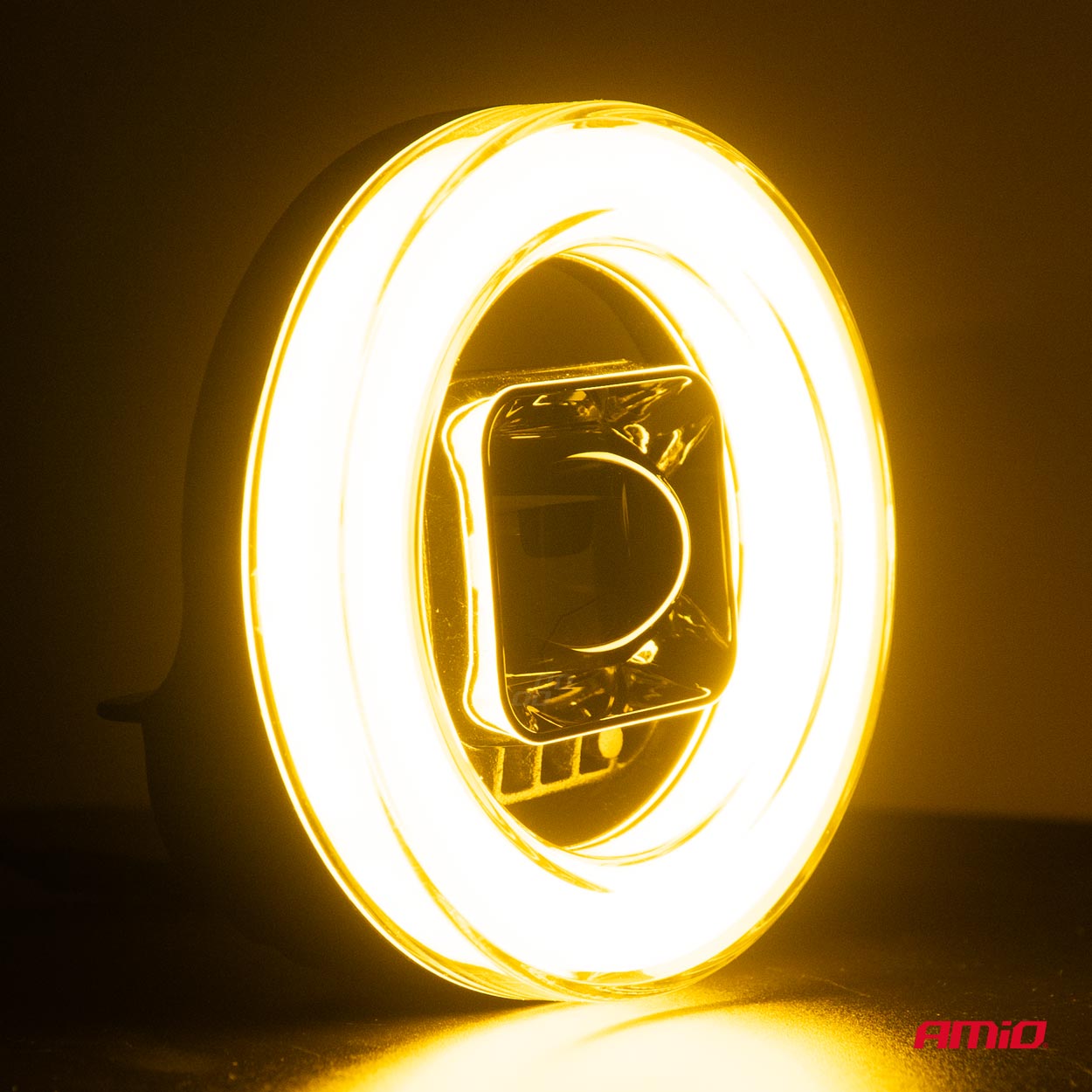 Proiector LED cu Angel Eye model AWL58, pozitie, semnalizare, faza lunga/scurta, pentru Off-Road, ATV, SSV, putere 45W, 8000lm, tensiune 9-36V, dimensiuni 114,5 x 114,5 x 52 mm-3