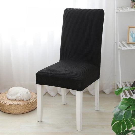 Husa universala pentru scaune clasice, model CATIFEA, culoare NEGRU-0