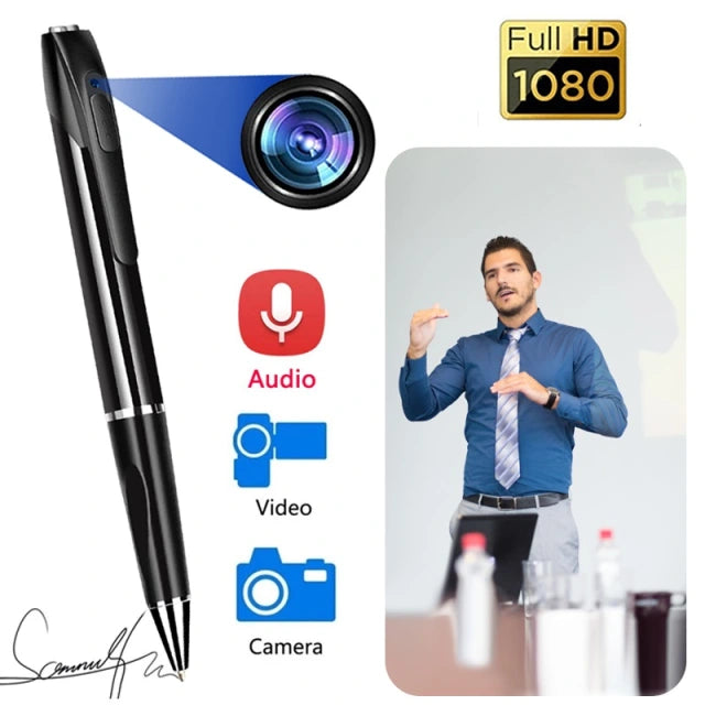 Cameră Spion în Formă de Pix – Full HD 1080p