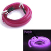 Fir Neon Auto "EL Wire" culoare Mov, lungime 2M, alimentare 12V, droser inclus-0
