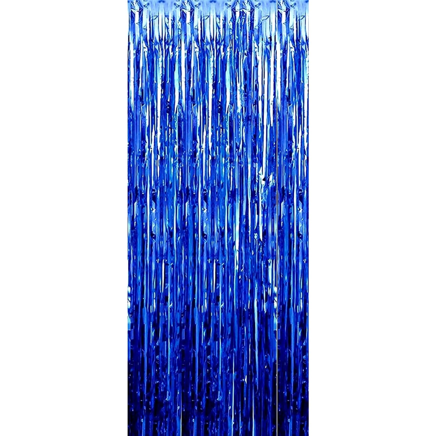 Perdea Franjurata, Flippy, Model Decor Petrecere, pentru Fundal de Poze, Amenajare Colorata a Petrecerii, Dimensiune 100x200 cm, Albastru Inchis-0