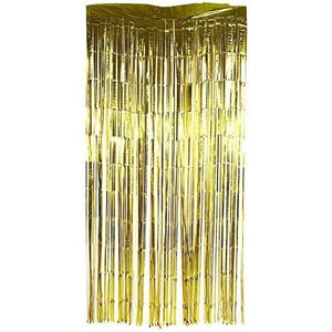 Perdea Franjurata, Flippy, Model Decor Petrecere, pentru Fundal de Poze, Amenajare Colorata a Petrecerii, Dimensiune 100x200 cm, Gold-0