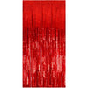 Perdea Franjurata, Flippy, Model Decor Petrecere, pentru Fundal de Poze, Amenajare Colorata a Petrecerii, Dimensiune 100x200 cm, Rosu-0