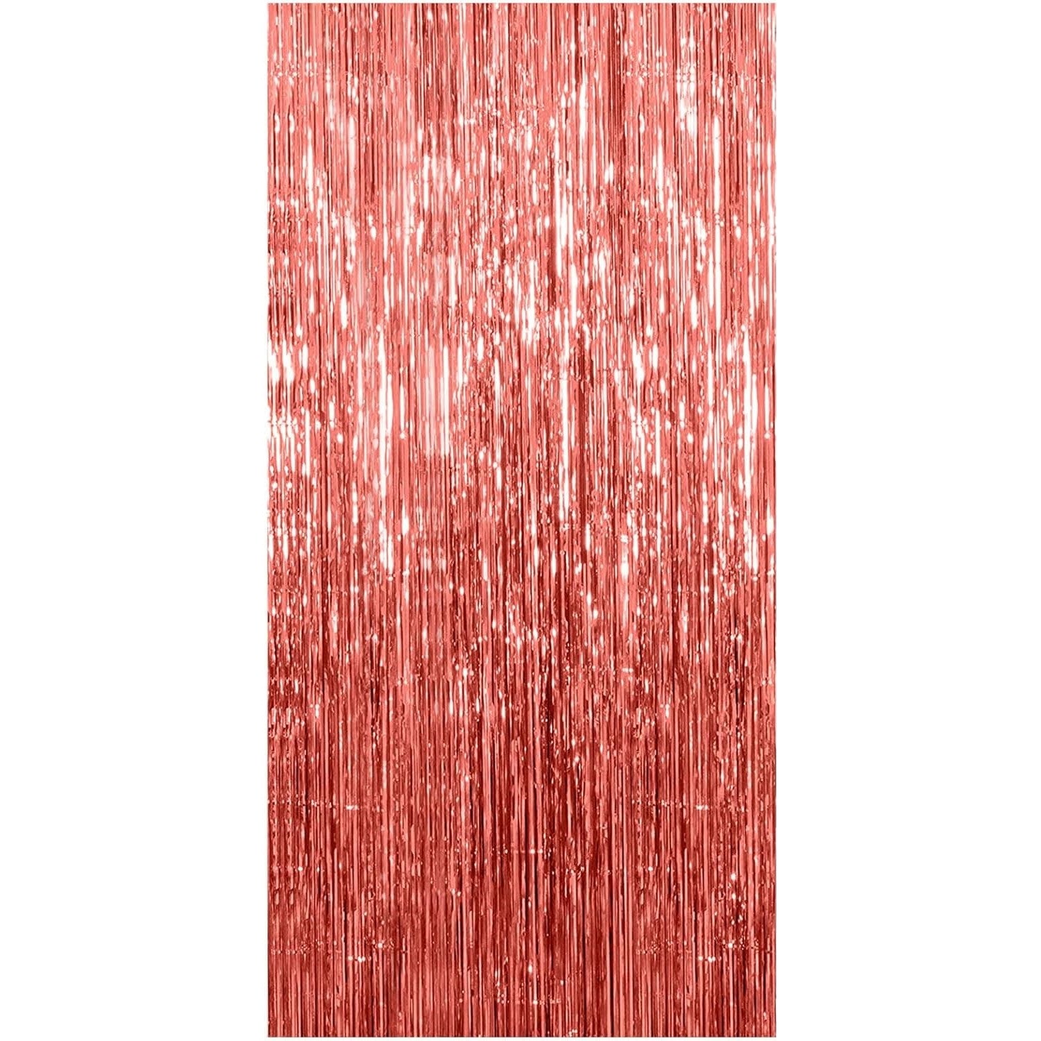 Perdea Franjurata, Flippy, Model Decor Petrecere, pentru Fundal de Poze, Amenajare Colorata a Petrecerii, Dimensiune 100x200 cm, Rose Gold-0