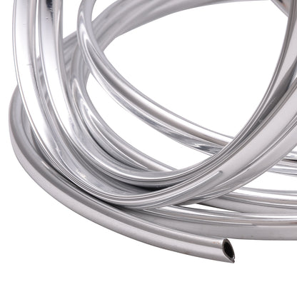 Rola Ornament Auto de tip "U" pentru muchii sau grila ventilatie, 15m liniari, culoare Crom SILVER-2