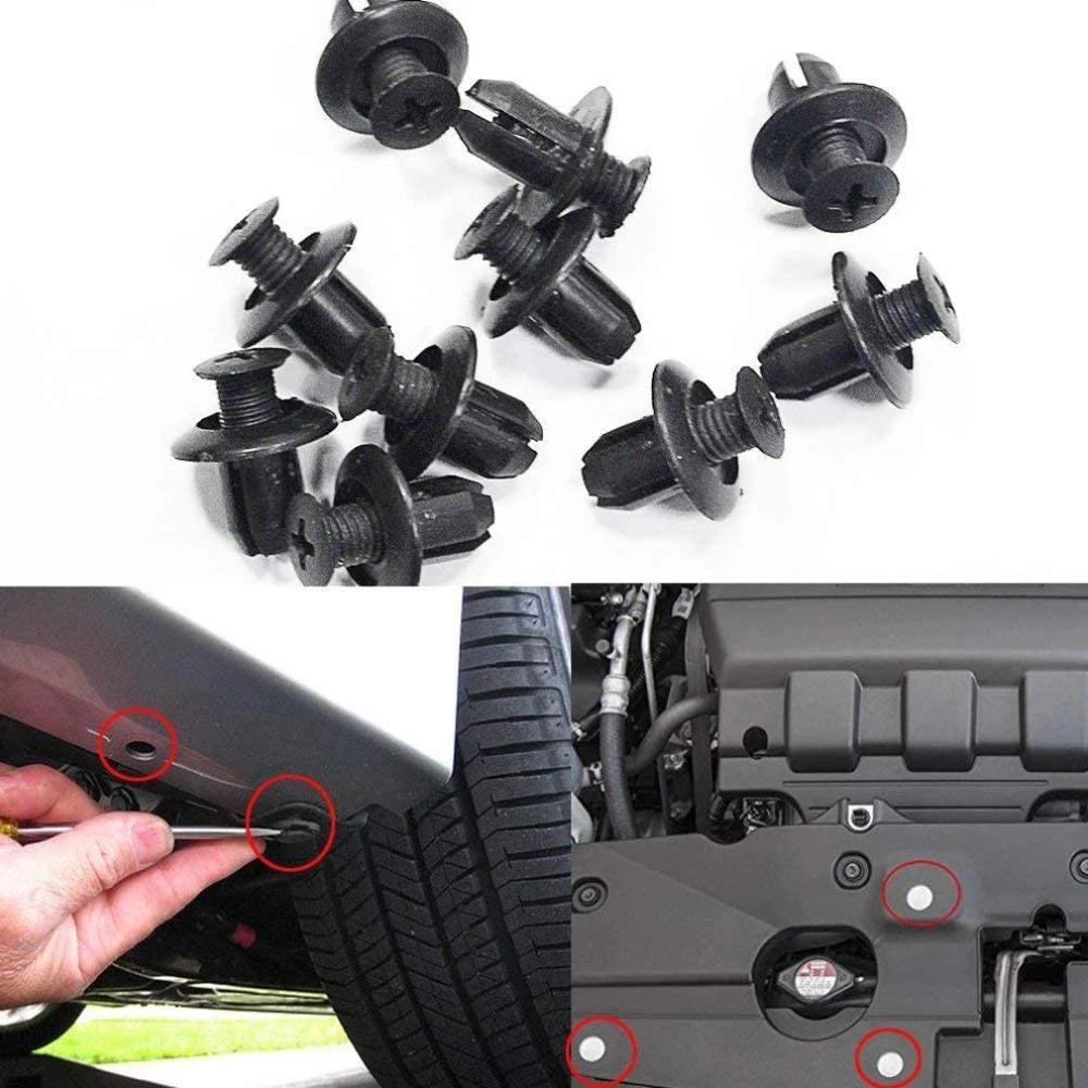 Set cleme - clipsuri reconditionare auto, 100 piese, diferite modele-0