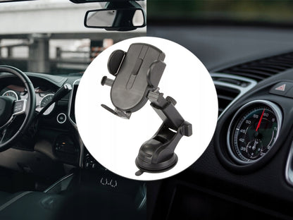 Suport Auto pentru Telefon cu Montare pe Parbriz sau Bord - GPS Solid
