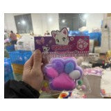 Jucarie Antistres Squishy, Flippy, cu Revenire Lenta, Model Cat Paw, 12.5x10.5 cm, 220g, Ambalaj Transparent, Model 2, Multicolor-0