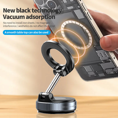 Suport Telefon Magnetic Reglabil 360° cu Ventuză Puternică – Stabilitate Maximă Oriunde Ai Nevoie
